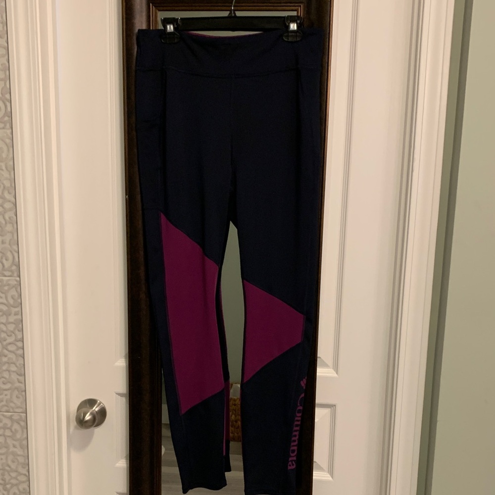 Columbia Dark Blue and Magenta Leggings